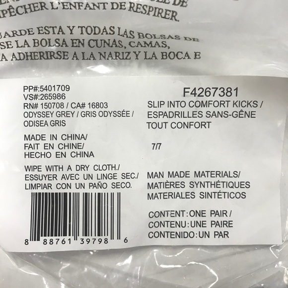 NWT Avon Slip Into Comfort Kicks Blue Size 7 - Picture 9 of 9